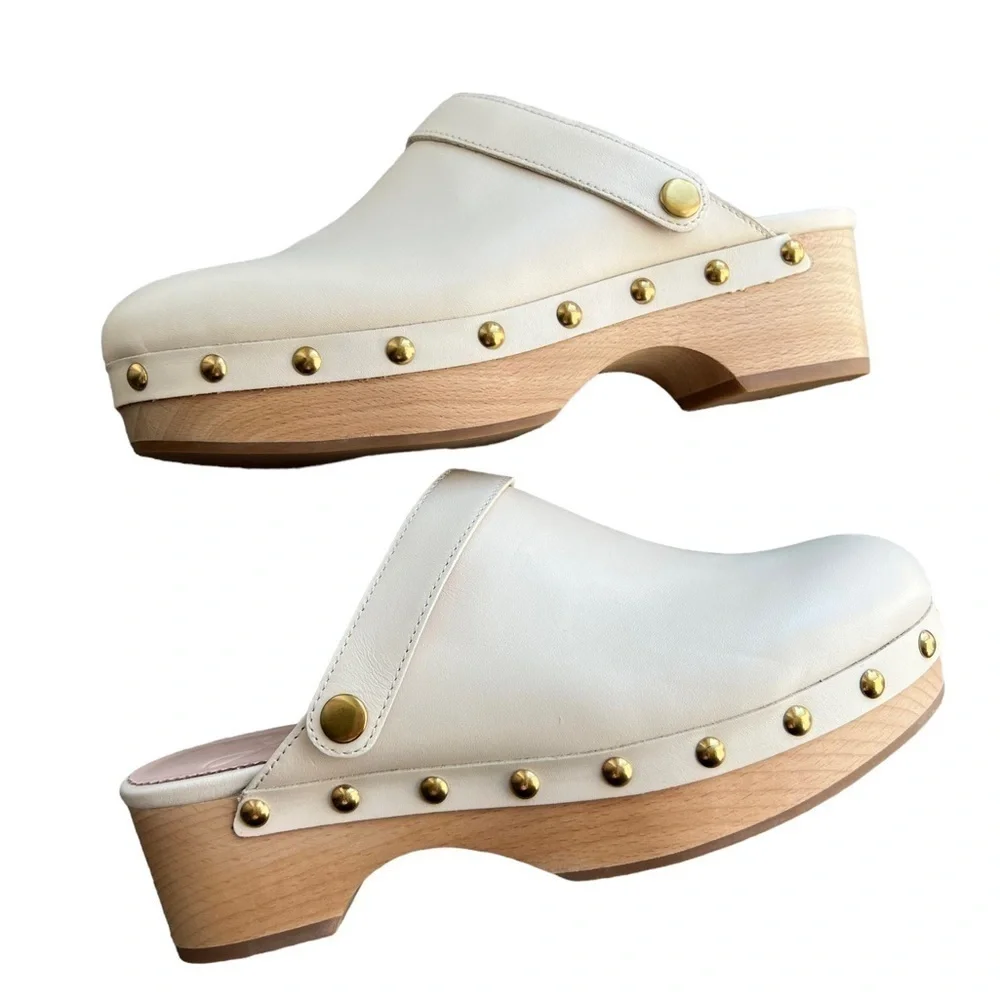 J. Crew - NWOB Convertible Leather Clogs Sz 6.5